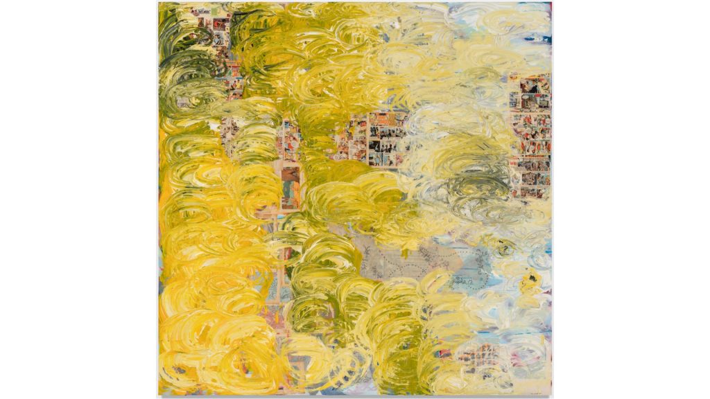Ana Vidigal - Giroflé, 2024, Técnica mista sobre tela, 180 x 180cm