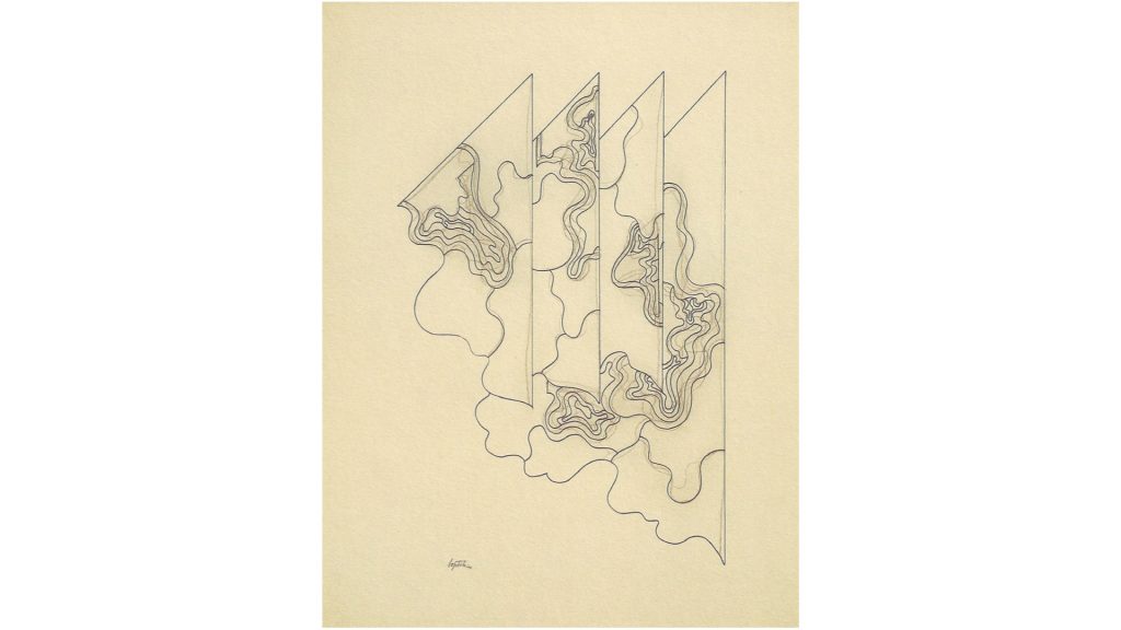 Manuel Baptista - Sem título, 1970, India ink, watercolour and graphite on paper, 62,5 x 48cm