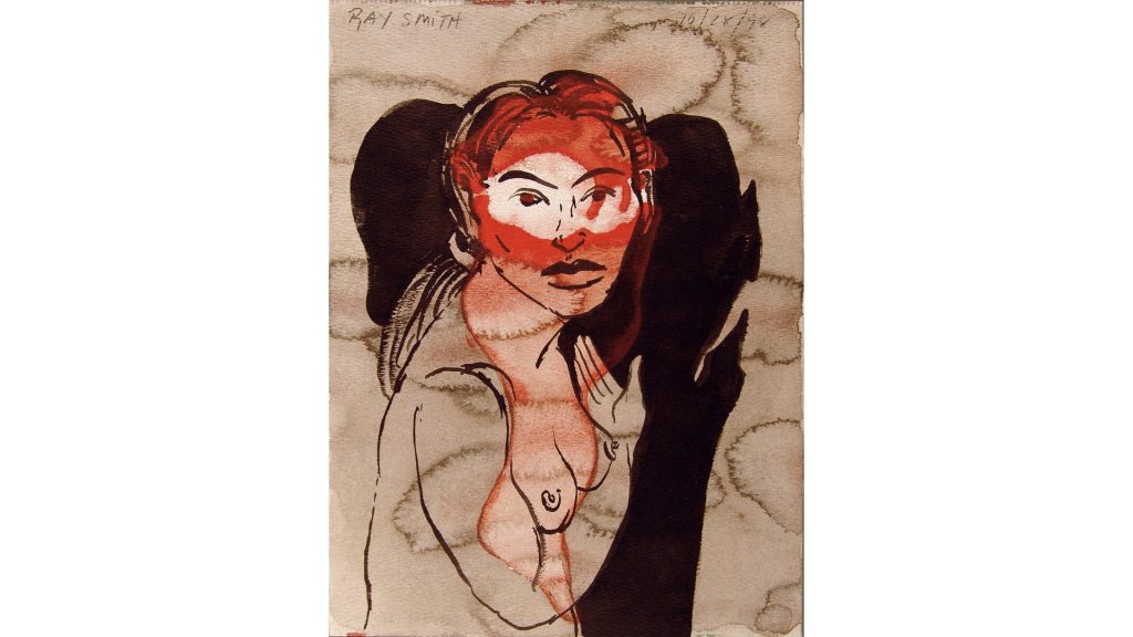 Ray Smith - Sem Título, da Série "Sombras y", 1998, Mixed media on paper, 30 x 20cm