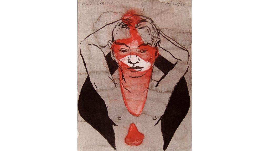 Ray Smith - Sem Título, da Série "Sombras y", 1998, Mixed media on paper, 30 x 20cm