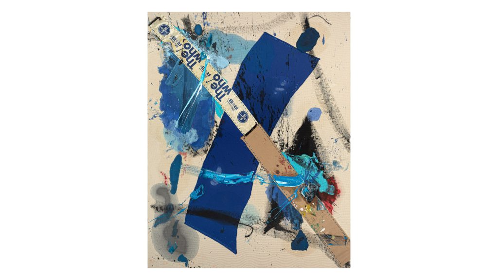 Jorge Galindo - Textiles #01, 2018, Técnica mista sobre tecido, 190 x 150cm