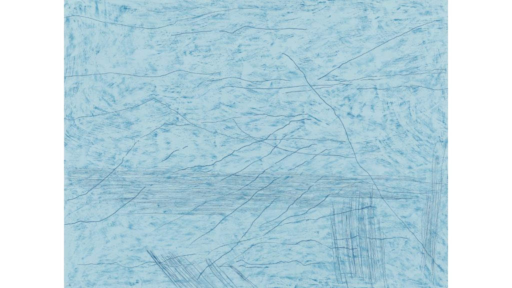 Avelino Sá - O olhar límpido ama o silêncio, 2026, Encáustica sobre madeira, 150 x 200cm
