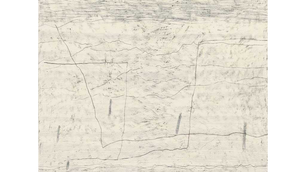 Avelino Sá - Escarpas, 2026, Encáustica sobre madeira, 150 x 200cm