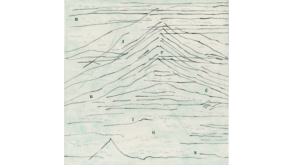 Avelino Sá - Eremita, 2026, Encáustica sobre madeira, 120 x 120cm