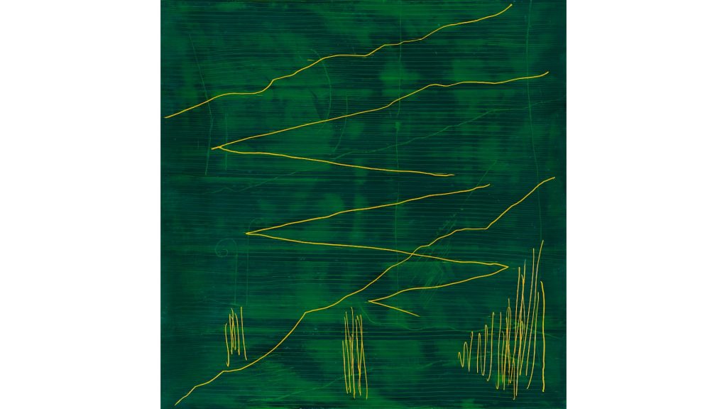 Avelino Sá - Sons do bosque, 2026, Encáustica sobre madeira, 60 x 60cm