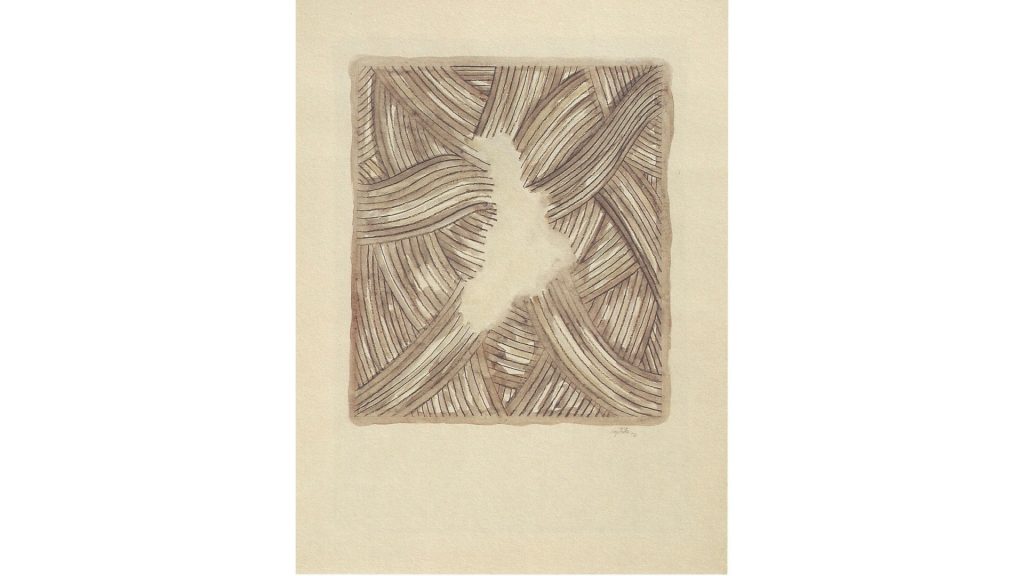 Manuel Baptista - Sem título, 1970, Marcador, grafite, lápis de aguarela e aguada sobre papel, 65,5 x 50,1cm