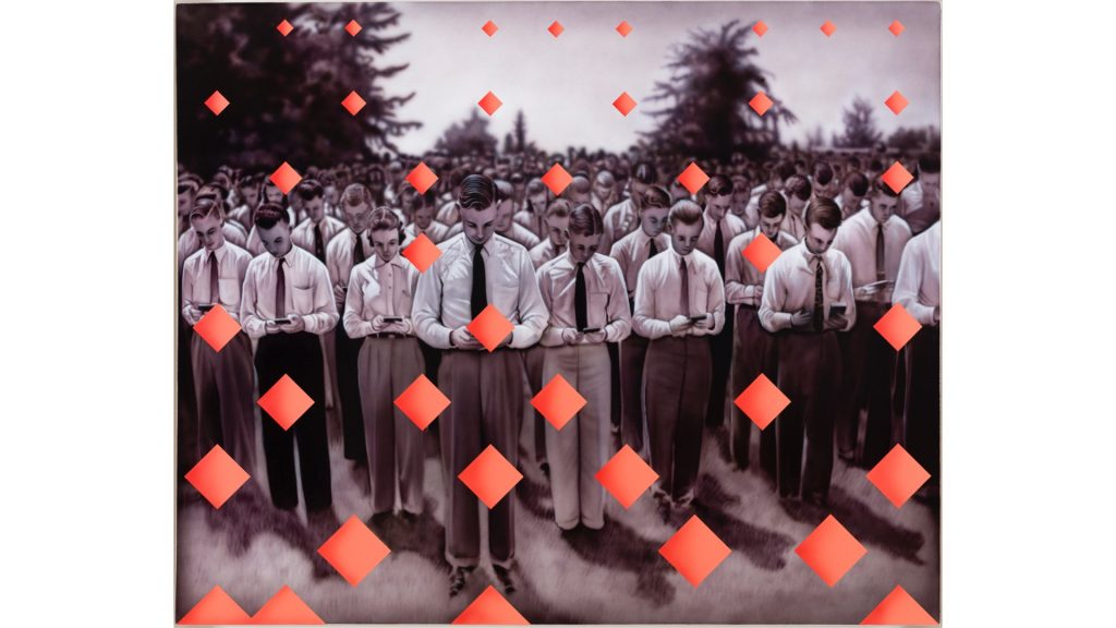Raúl Cordero - Pastorale II, 2024, Acrílico sobre tela, 115 x 140cm