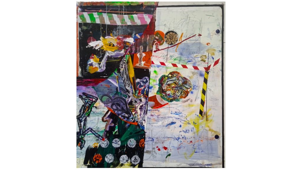 Ilídio Candja Candja - Sem título, 2025, Técnica mista sobre tela, 200 x 180cm